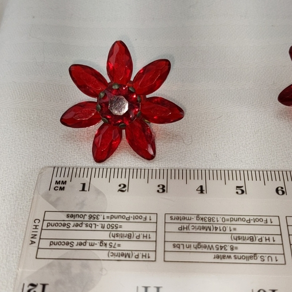 ๐จ๐ฆ Rare Late 1930s Lucite Screw-back Earrings. - Picture 3 of 3